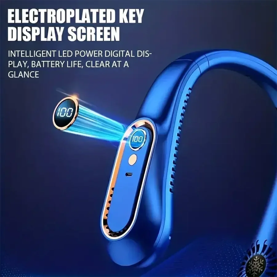 Bladeless Neck Fan — Wearable Portable Air Cooler UK Bass Merch