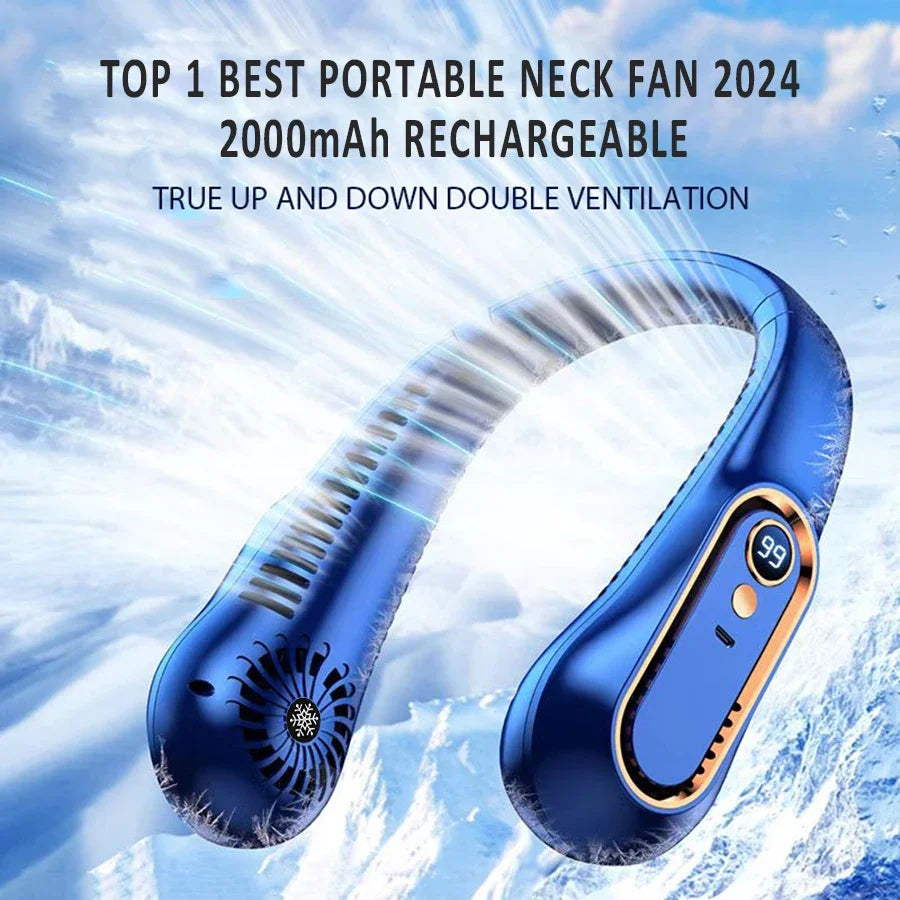 Bladeless Neck Fan — Wearable Portable Air Cooler UK Bass Merch