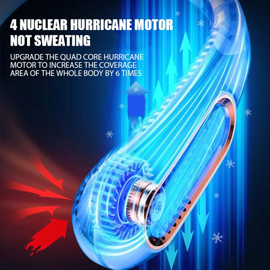 Bladeless Neck Fan — Wearable Portable Air Cooler UK Bass Merch