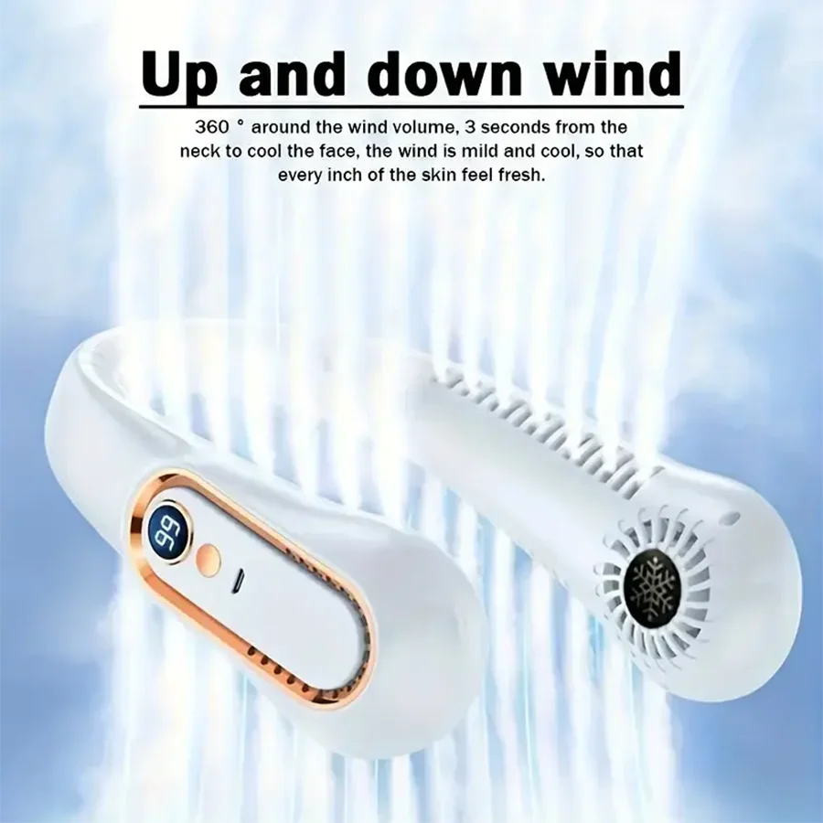 Bladeless Neck Fan — Wearable Portable Air Cooler UK Bass Merch