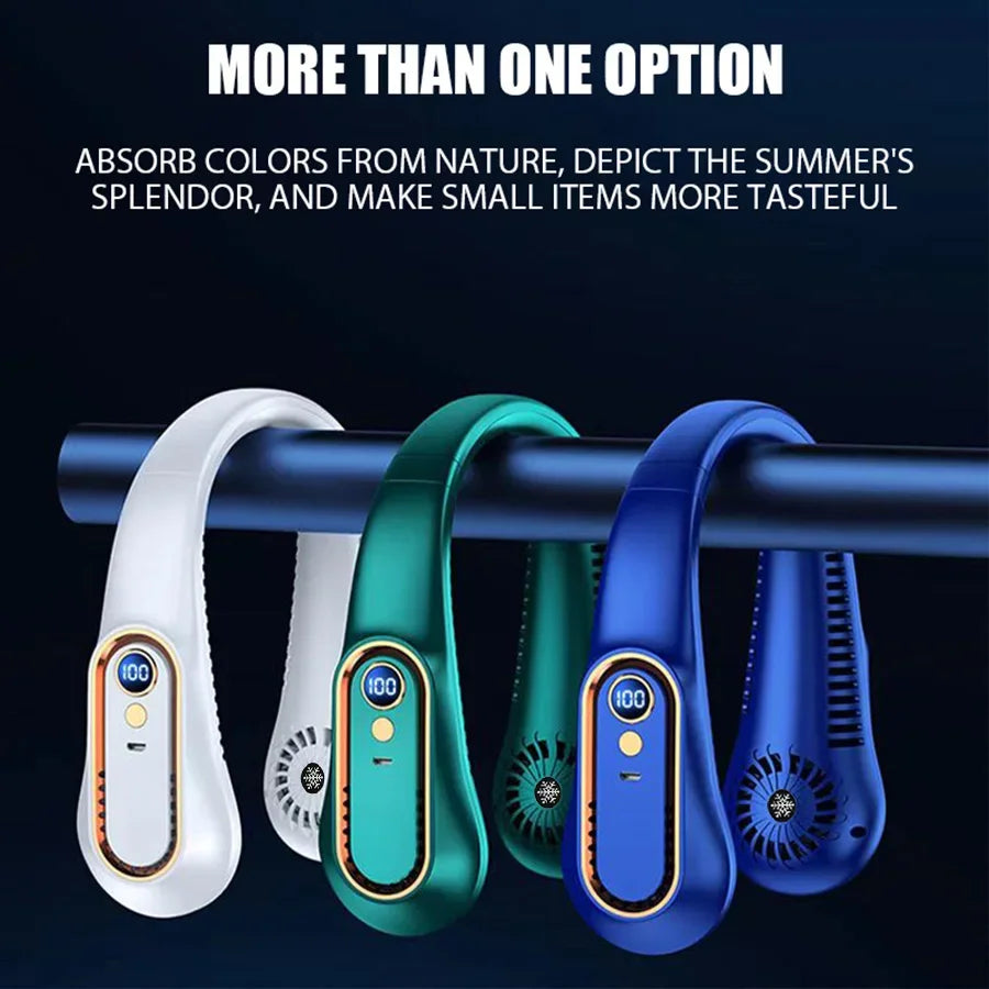 Bladeless Neck Fan — Wearable Portable Air Cooler UK Bass Merch