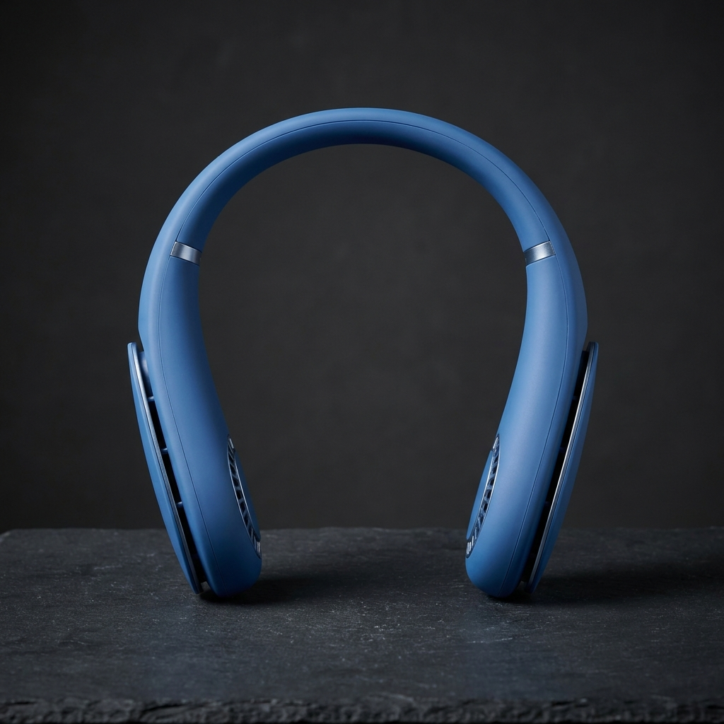 Bladeless Neck Fan Blue — UK Bass Merch