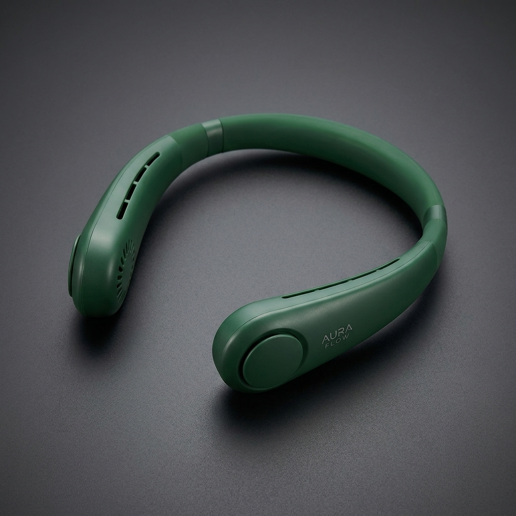 Bladeless Neck Fan Green — UK Bass Merch