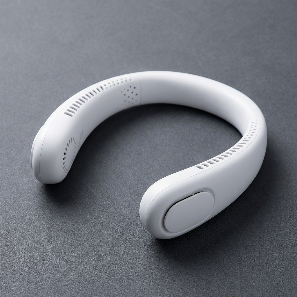 Bladeless Neck Fan White — UK Bass Merch